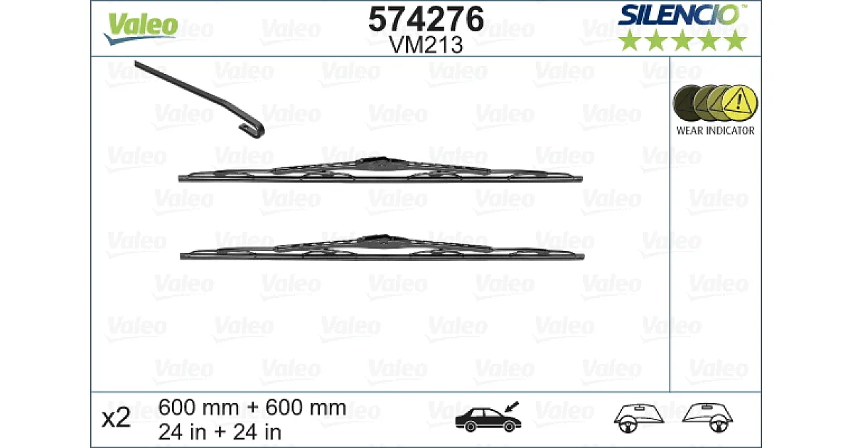 574276 - VALEO - Щетка стеклоочистителя
