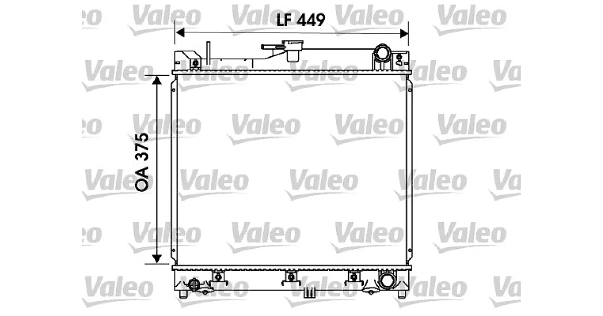 734170 - VALEO - Радиатор, охлаждение двигателя