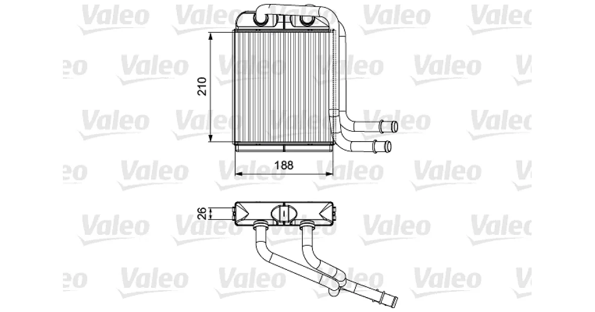 811524 - VALEO - Теплообменник, отопление салона