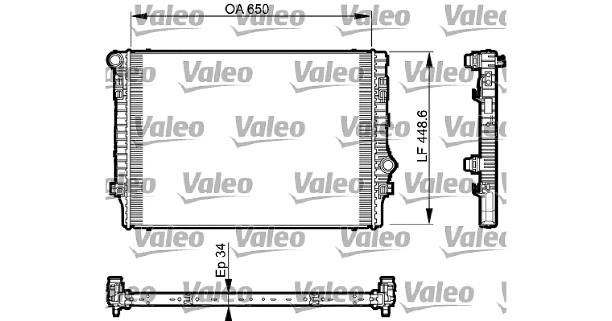 VALEO 735548, Радиатор, охлаждение двигателя