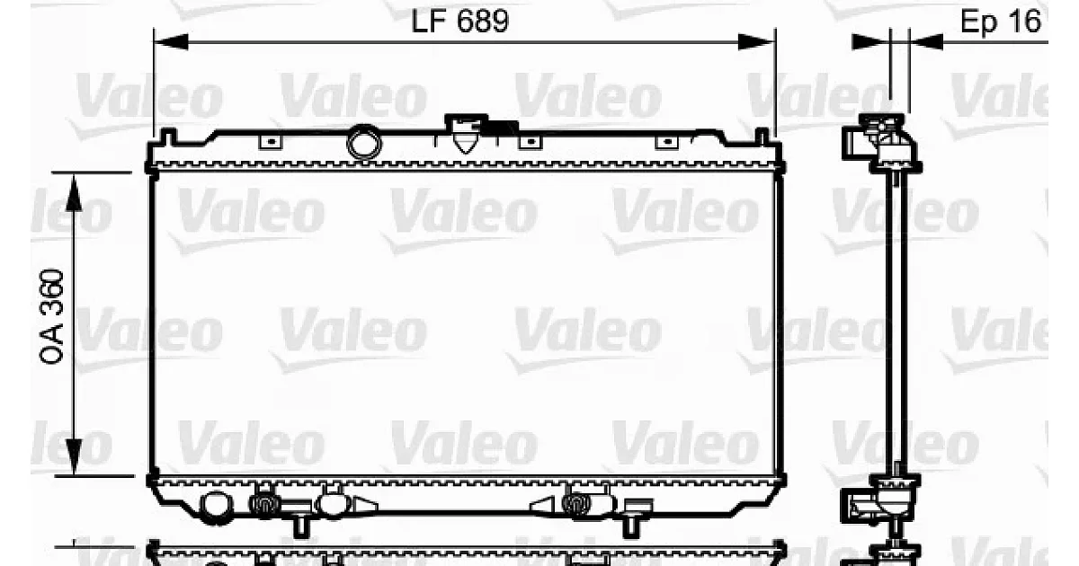 734706 - VALEO - Радиатор, охлаждение двигателя