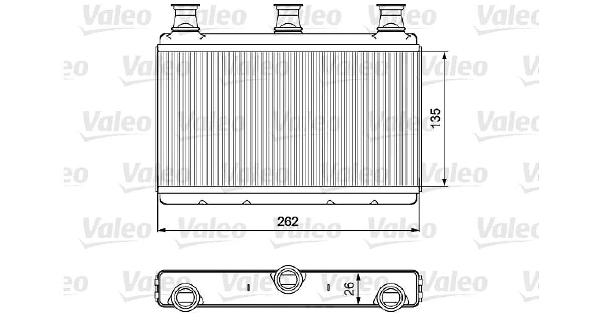 811537 - VALEO - Теплообменник, отопление салона