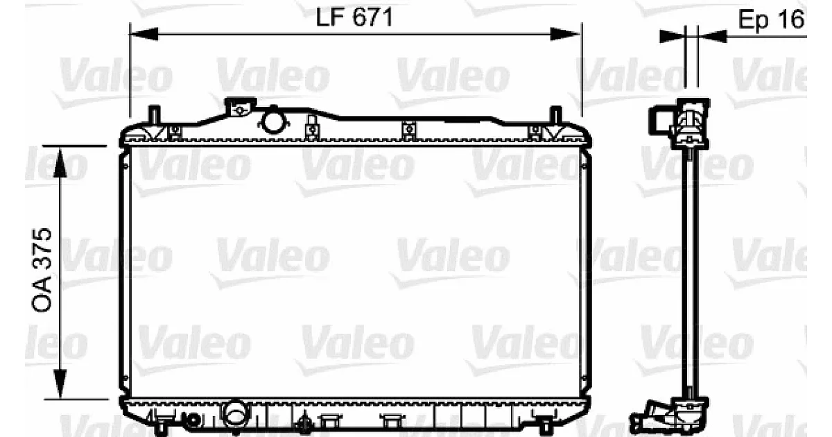 VALEO 735243, Радиатор, охлаждение двигателя