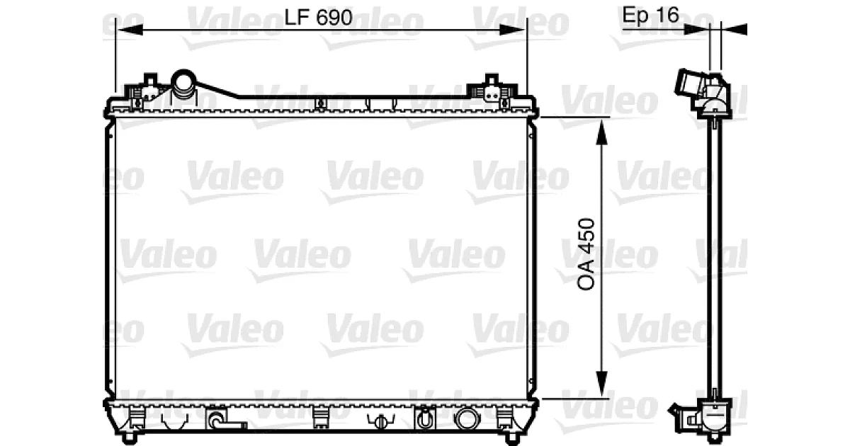 VALEO 735580, Радиатор, охлаждение двигателя