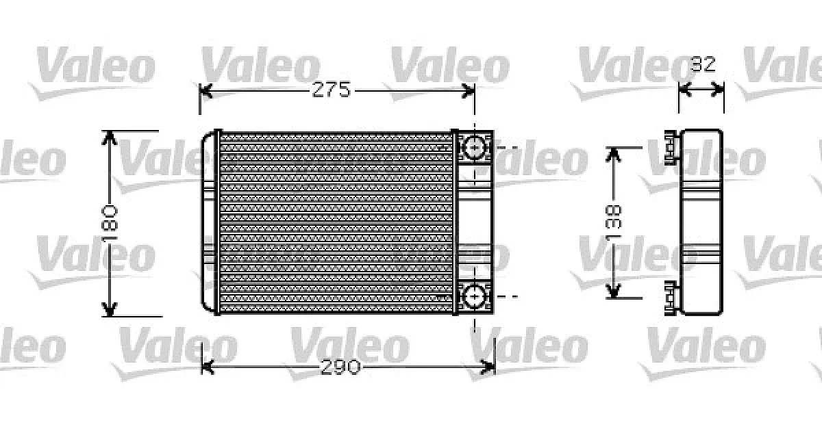 812321 - VALEO - Теплообменник, отопление салона