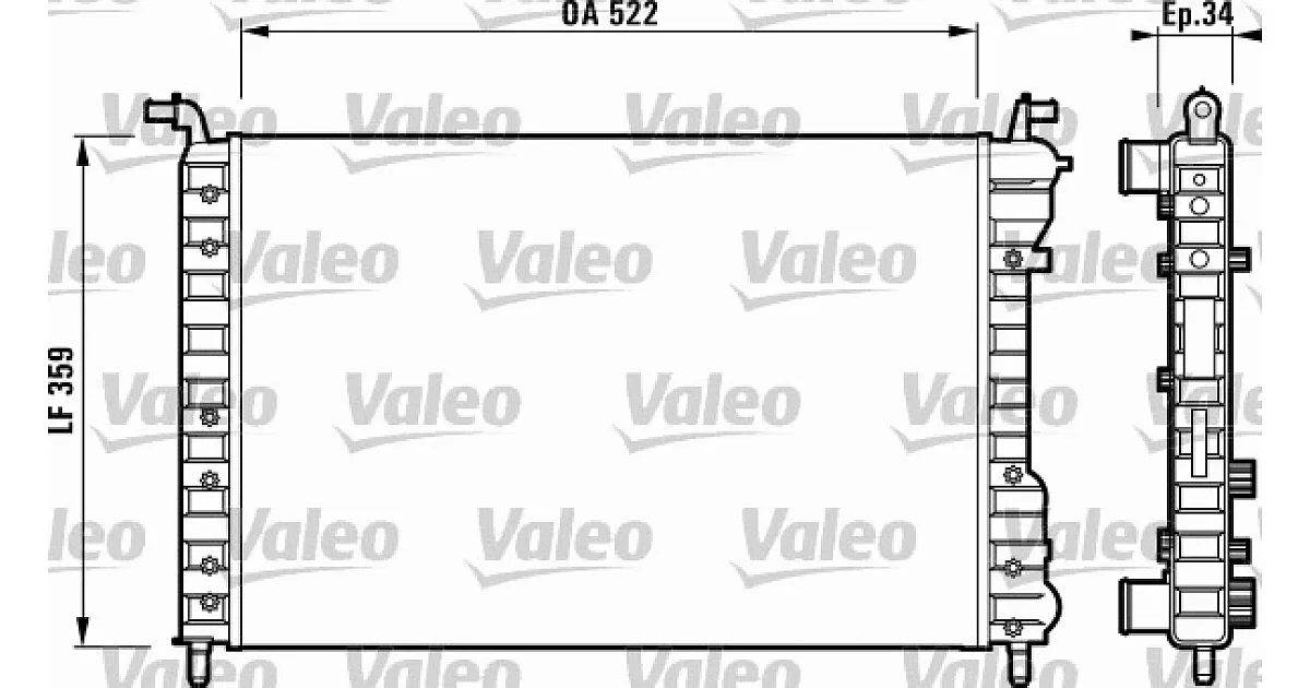 VALEO 732006, Радиатор, охлаждение двигателя