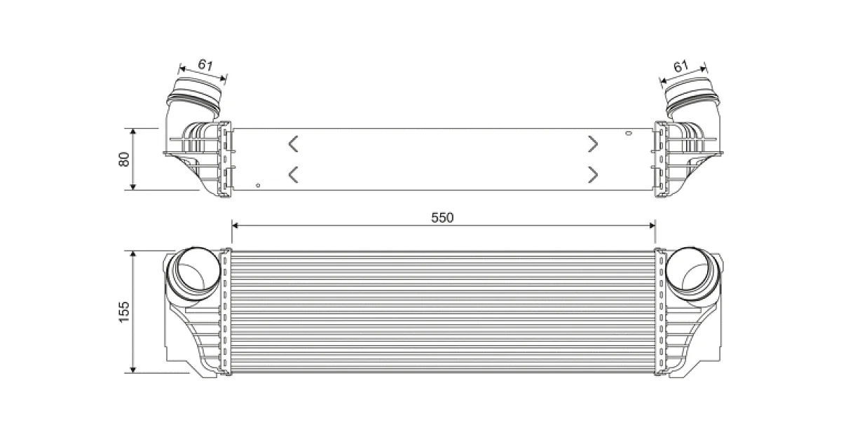 VALEO 818367, Интеркулер