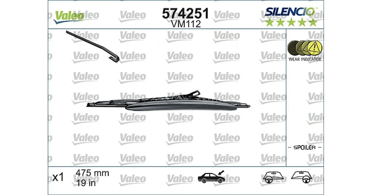 574251 - VALEO - Щетка стеклоочистителя