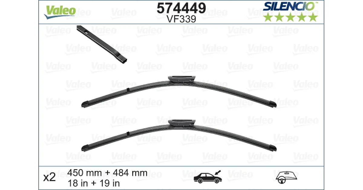 574449 - VALEO - Щетка стеклоочистителя