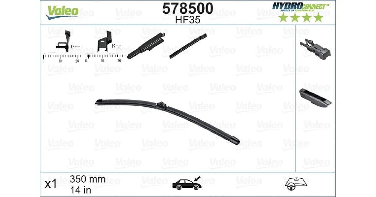 578500 - VALEO - Щетка стеклоочистителя