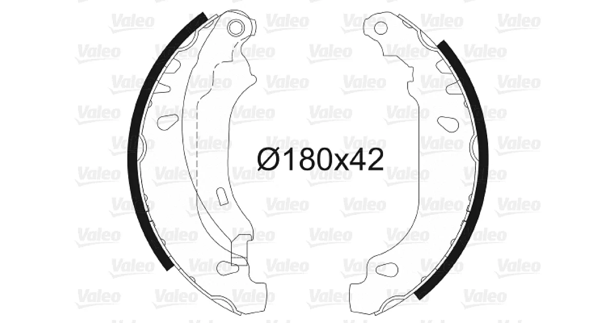 562647 - VALEO - Комплект тормозных колодок