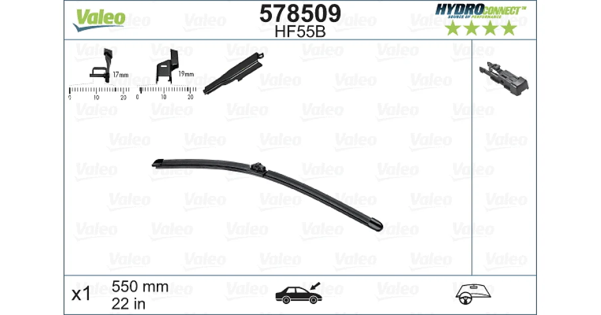 578509 - VALEO - Щетка стеклоочистителя
