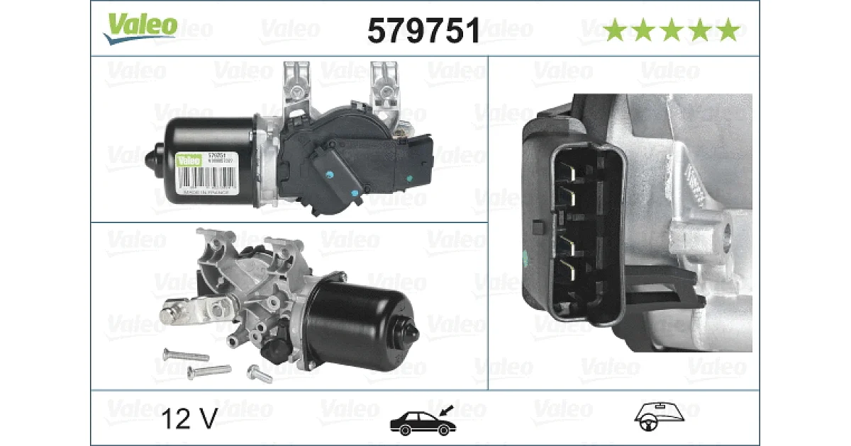 VALEO 579751, Двигатель стеклоочистителя