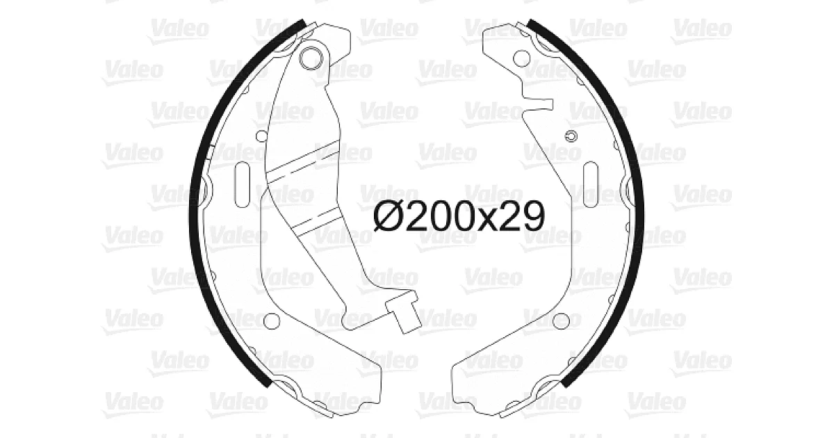 564102 - VALEO - Комплект тормозных колодок