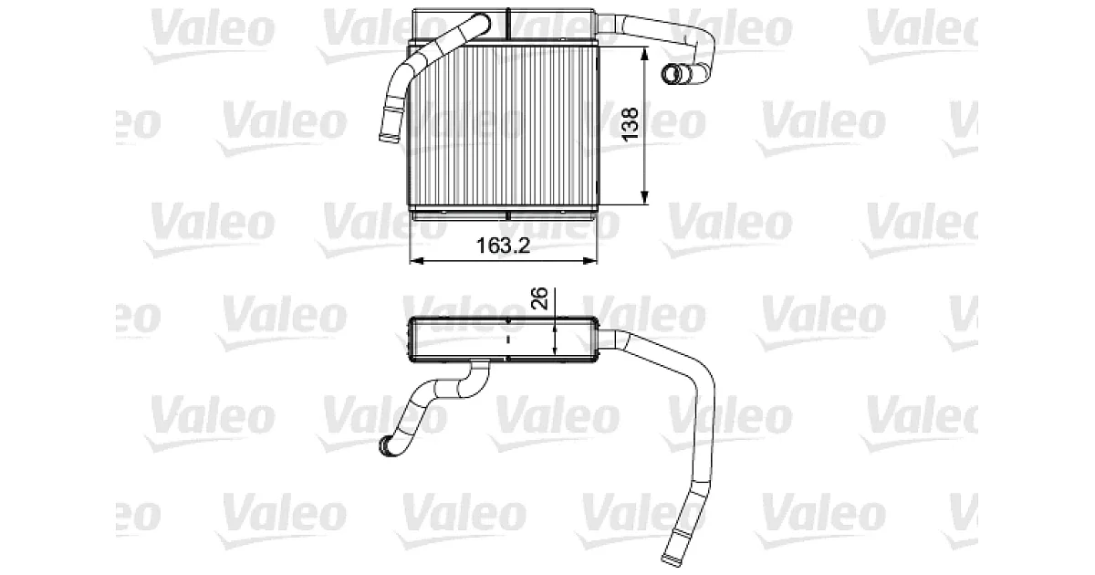 811552 - VALEO - Теплообменник, отопление салона