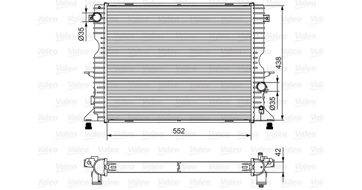 VALEO 701545, Радиатор, охлаждение двигателя
