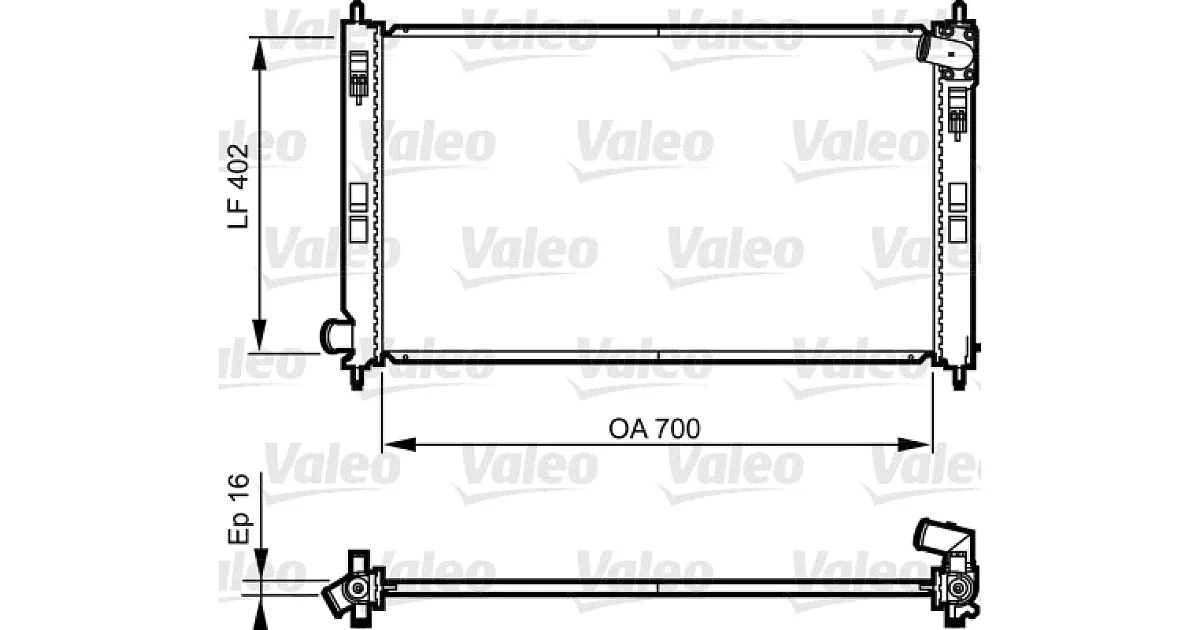 735575 - VALEO - Радиатор, охлаждение двигателя