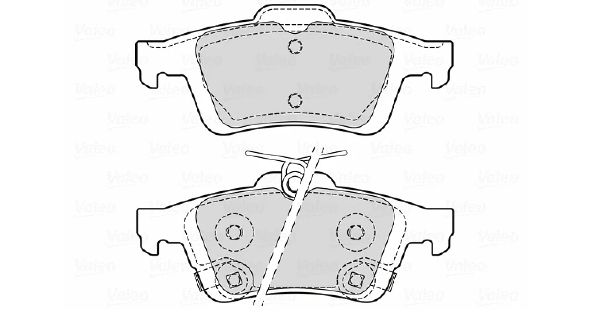 VALEO 601709, Комплект тормозных колодок, дисковый тормоз