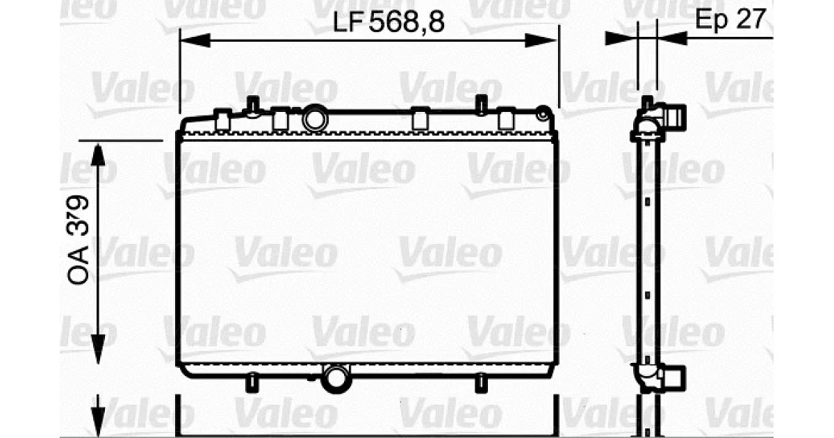 734338 - VALEO - Радиатор, охлаждение двигателя