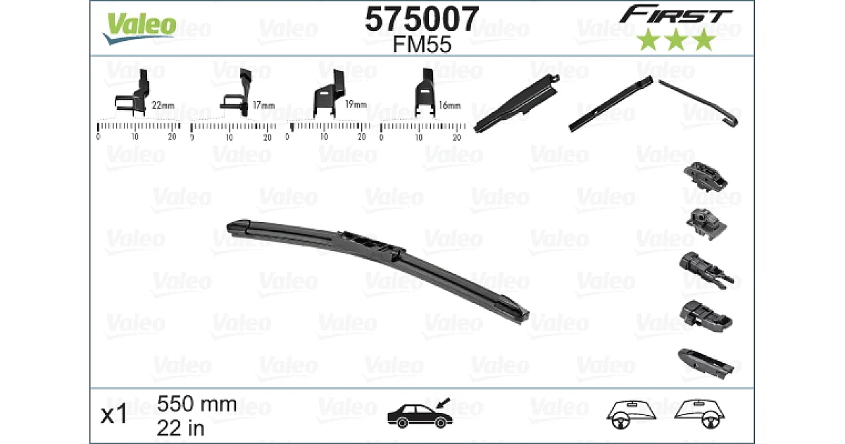575007 - VALEO - Щетка стеклоочистителя