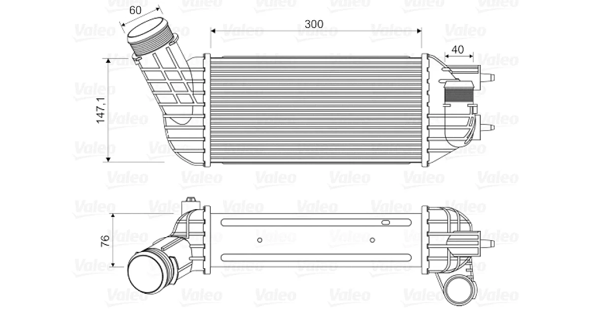 VALEO 818652, Интеркулер