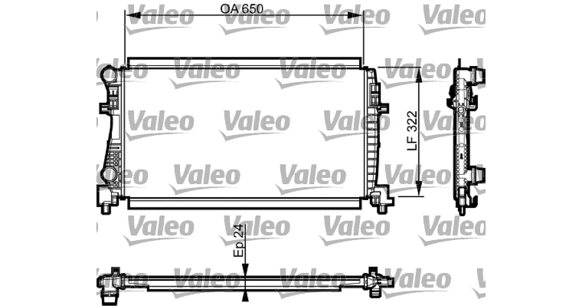 735557 - VALEO - Радиатор, охлаждение двигателя