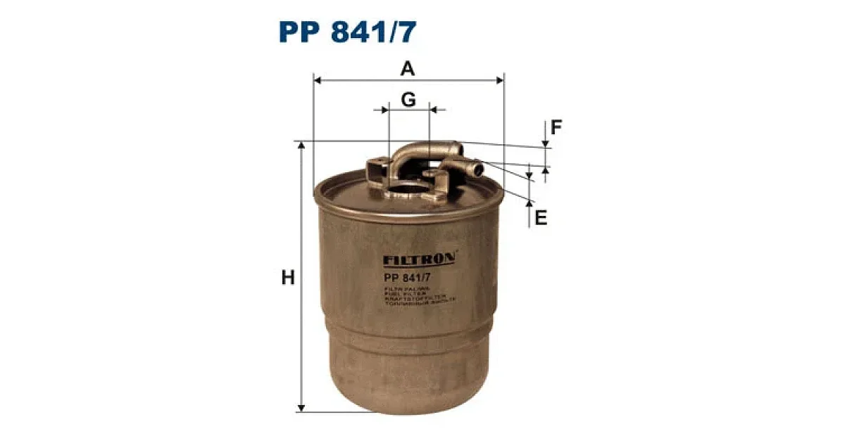 FILTRON PP 841/7 (PP8417), Топливный фильтр