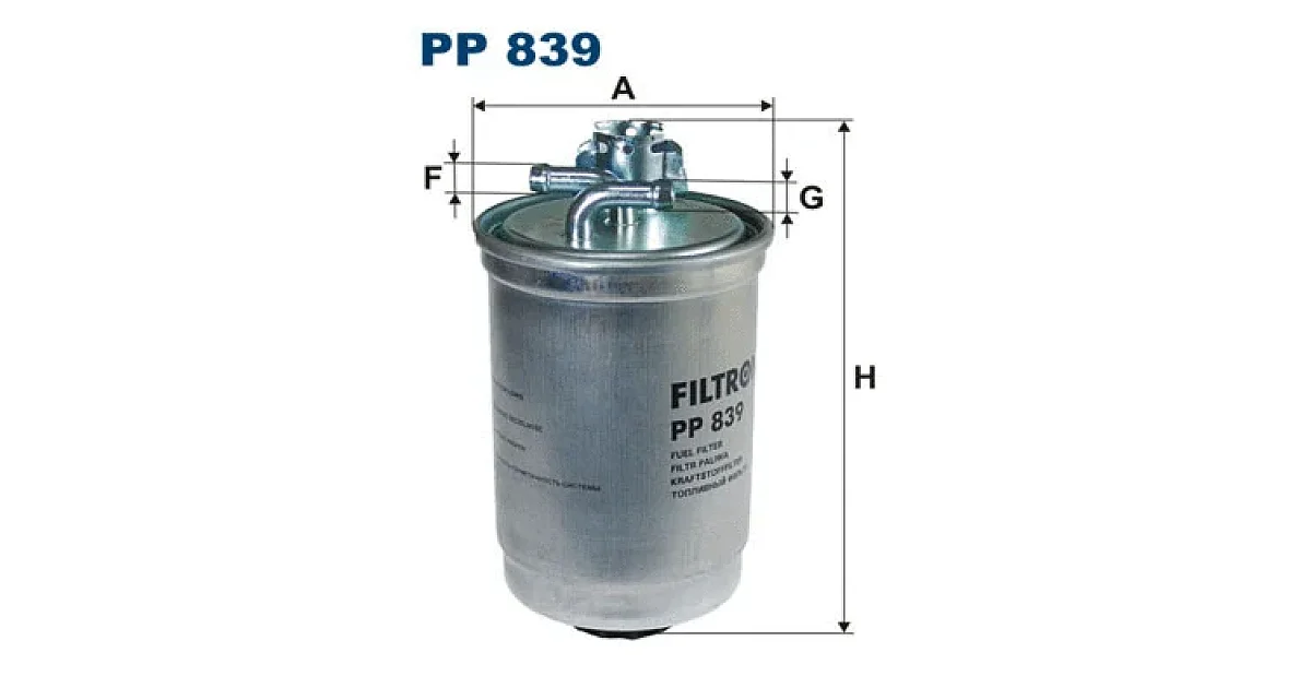 FILTRON PP 839 (PP839), Топливный фильтр
