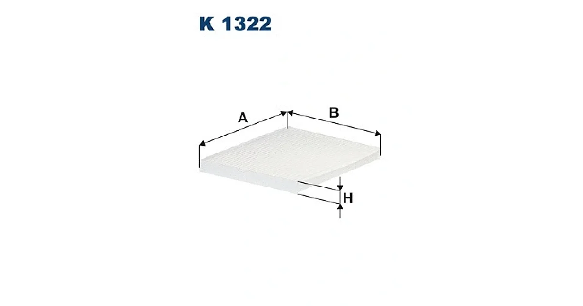 K1322 - FILTRON - Фильтр, воздух во внутренном пространстве