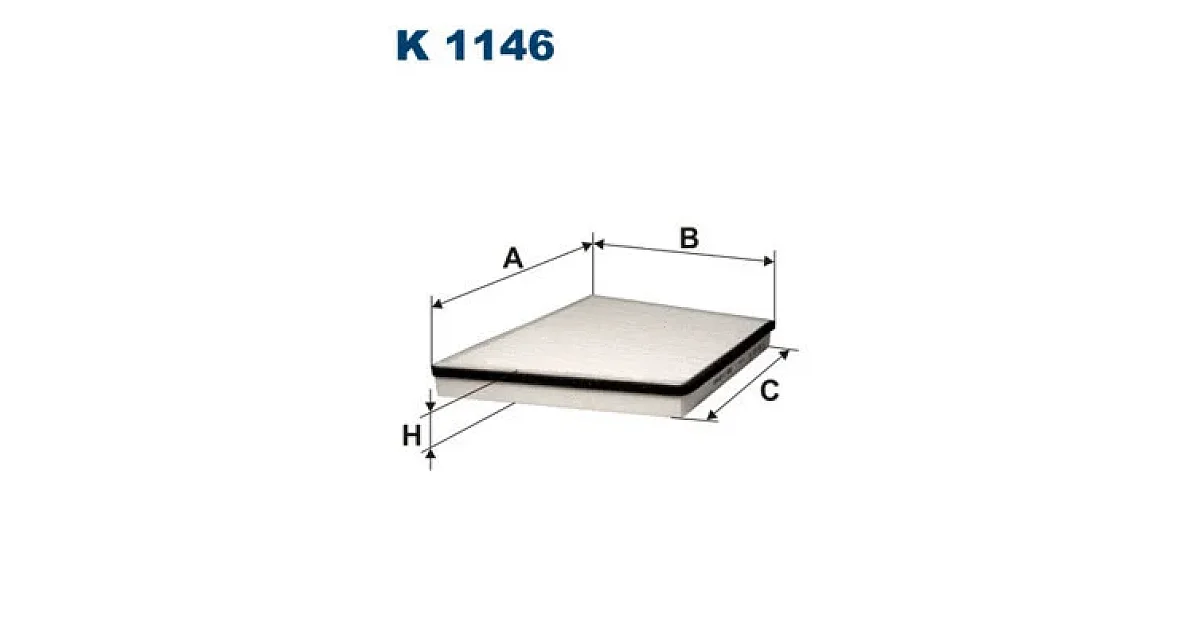 K1146 - FILTRON - Фильтр, воздух во внутренном пространстве