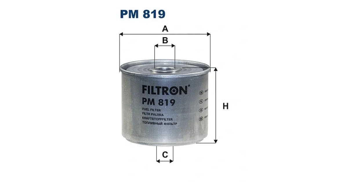 PM819 - FILTRON - Топливный фильтр