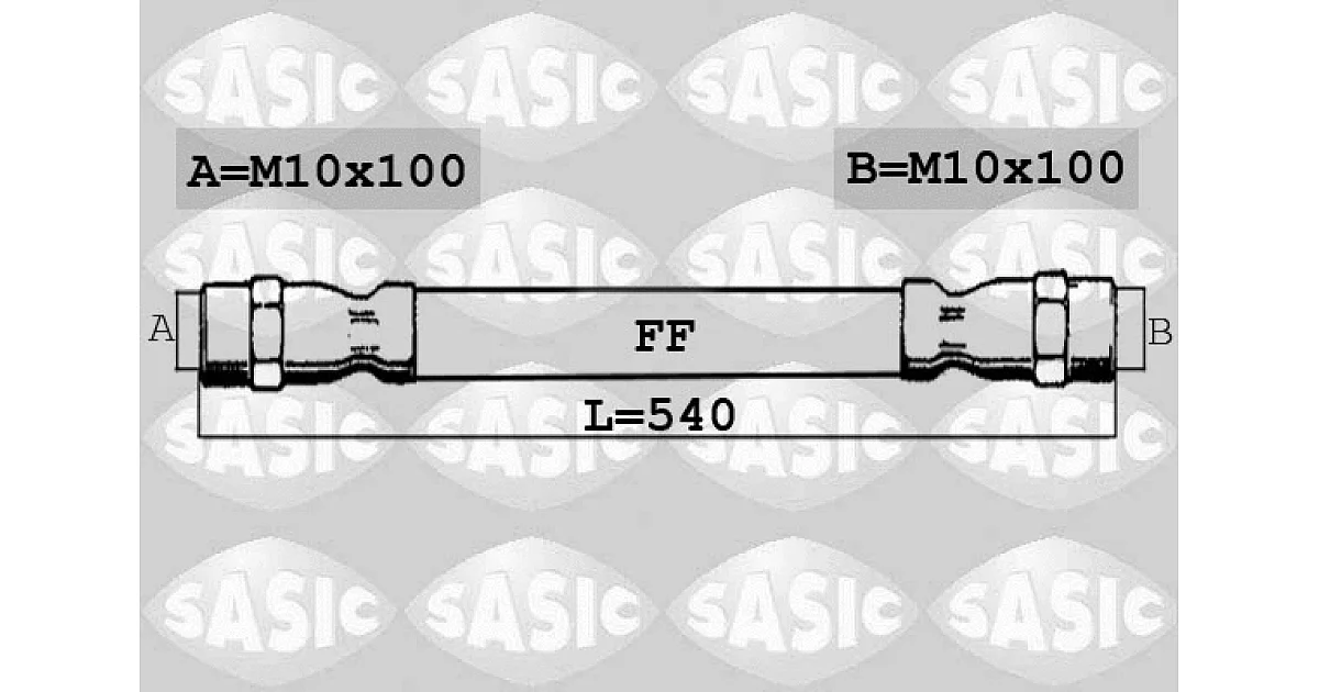 6606150 - SASIC - Тормозной шланг