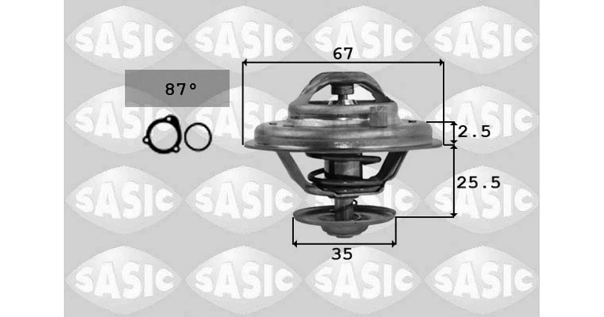 9000167 - SASIC - Термостат, охлаждающая жидкость