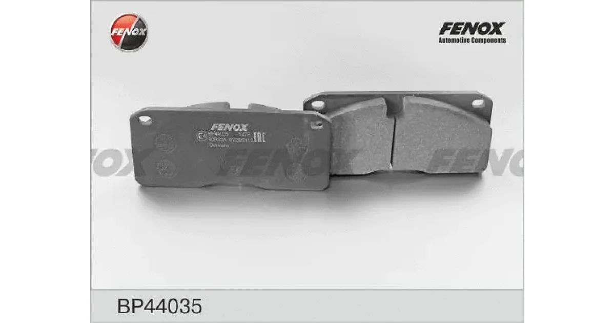 BP44035 - FENOX - Комплект тормозных колодок, дисковый тормоз