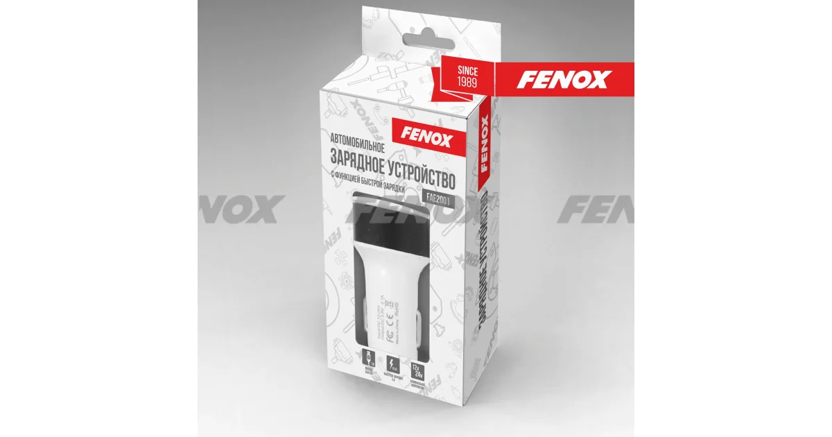 FENOX FAE2001, Зарядный кабель, прикуриватель