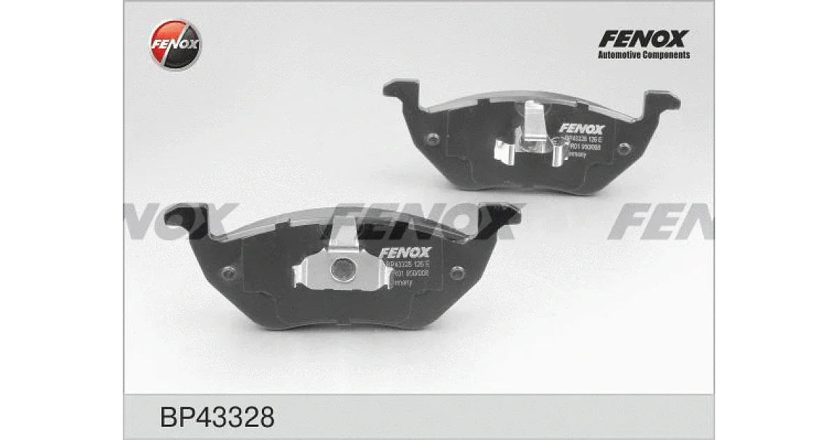 BP43328 - FENOX - Комплект тормозных колодок, дисковый тормоз