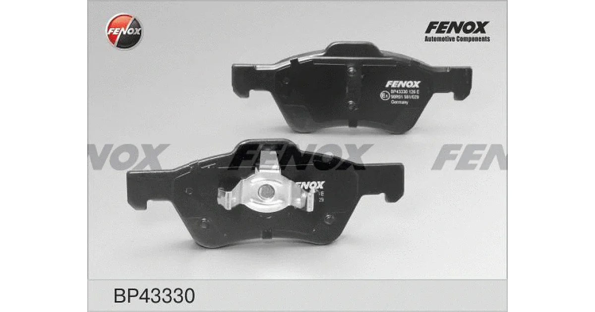 BP43330 - FENOX - Комплект тормозных колодок, дисковый тормоз