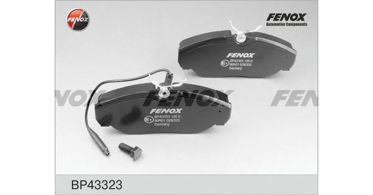BP43323 - FENOX - Комплект тормозных колодок, дисковый тормоз
