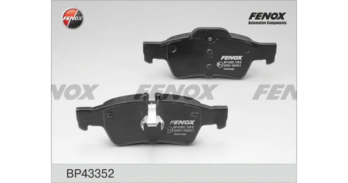 BP43352 - FENOX - Комплект тормозных колодок, дисковый тормоз