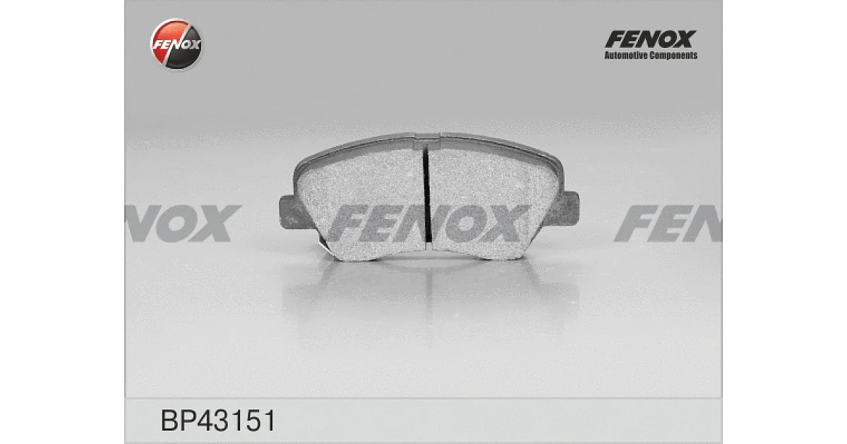 BP43151 - FENOX - Комплект тормозных колодок, дисковый тормоз