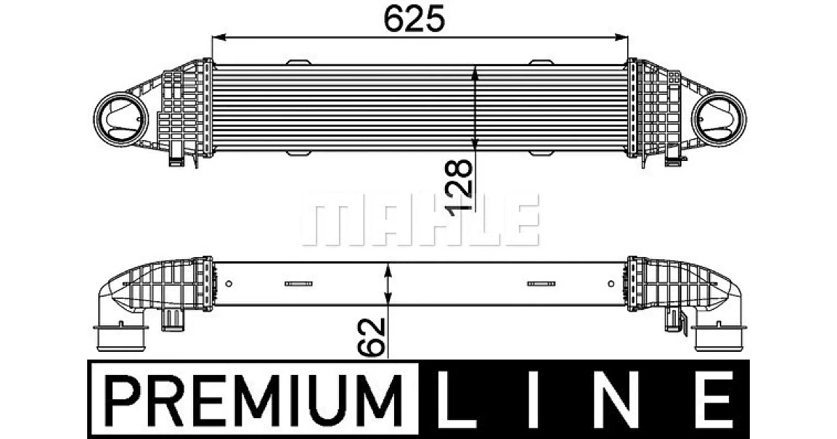 CI358000P - MAHLE - Интеркулер