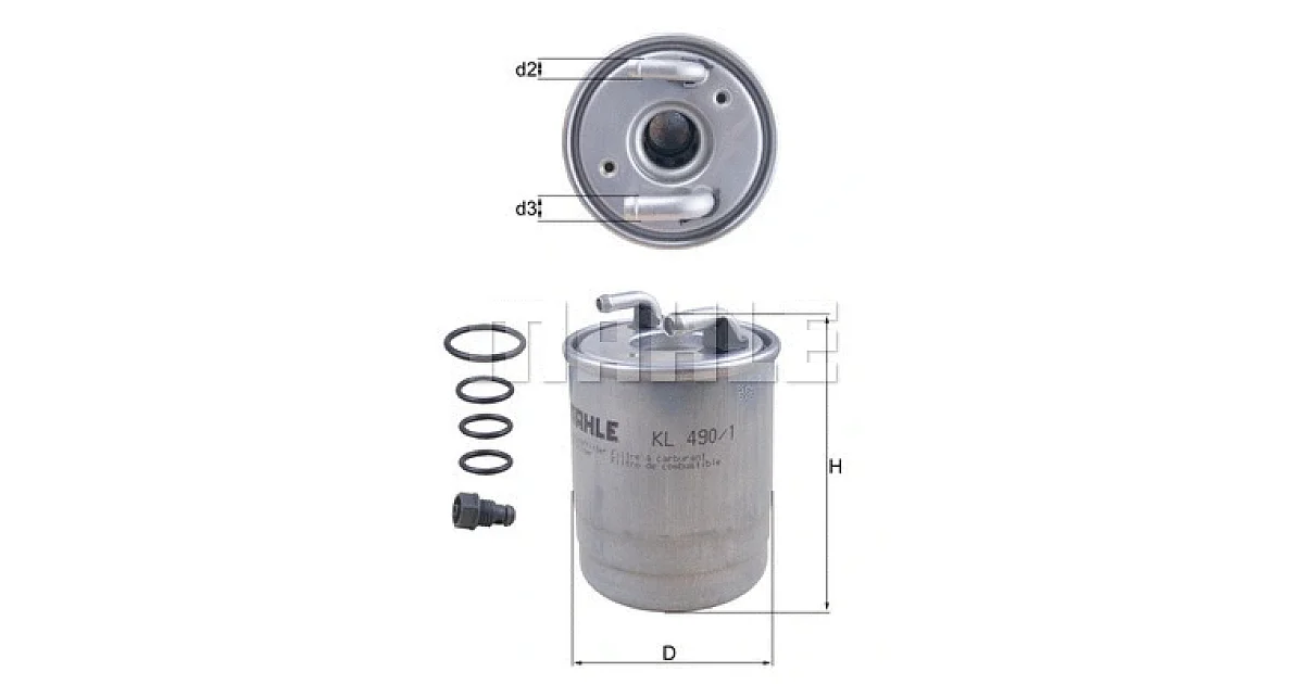 KL4901D - MAHLE - Топливный фильтр