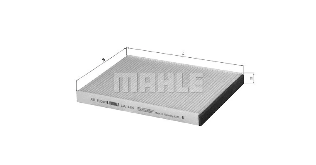 LA484 - MAHLE - Фильтр, воздух во внутренном пространстве