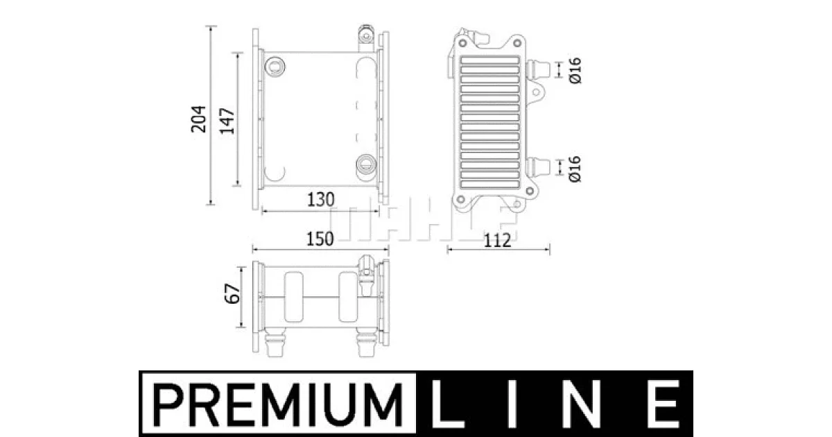 CI224000P - MAHLE - Интеркулер