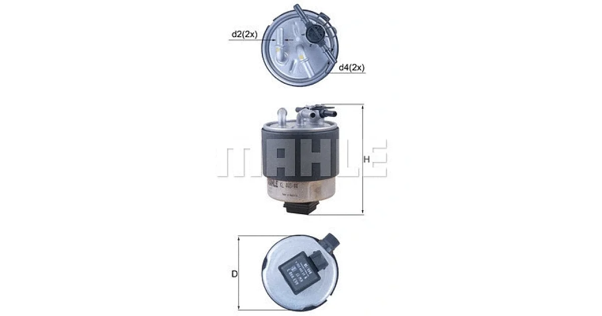 KL44044 - MAHLE - Топливный фильтр