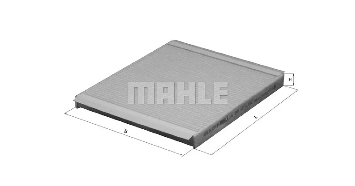 LA361 - MAHLE - Фильтр, воздух во внутренном пространстве