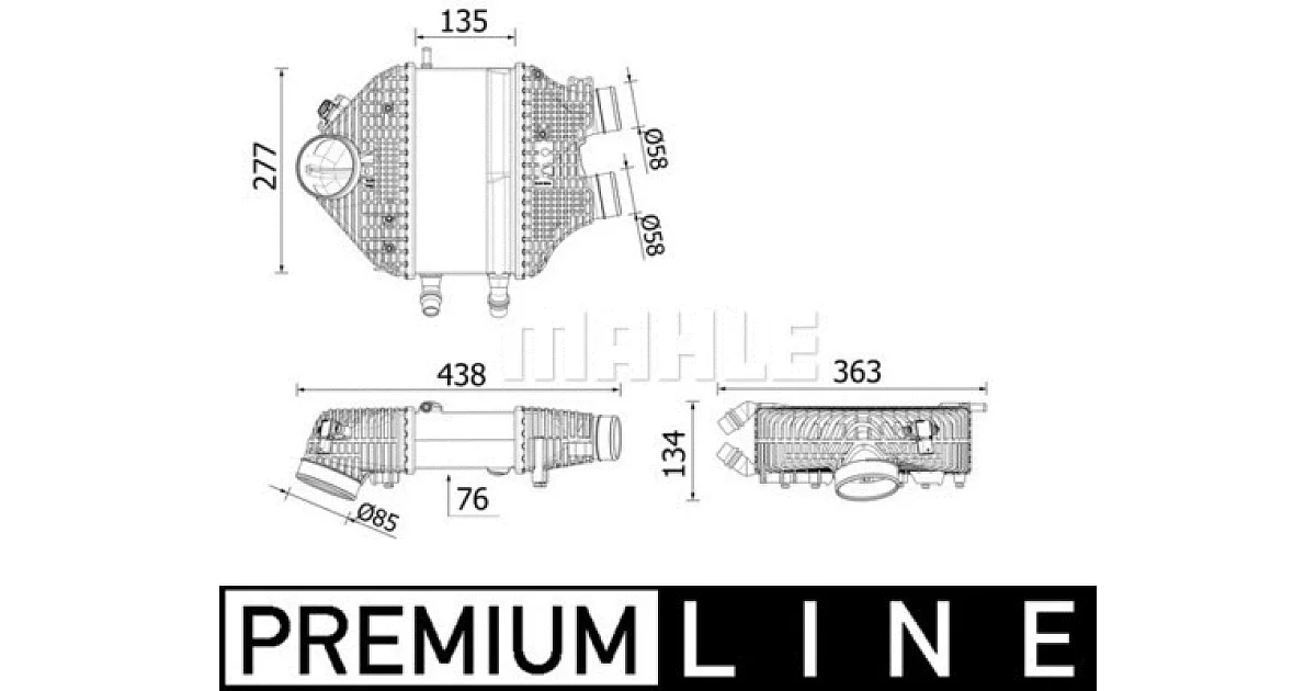 CI618000P - MAHLE - Интеркулер