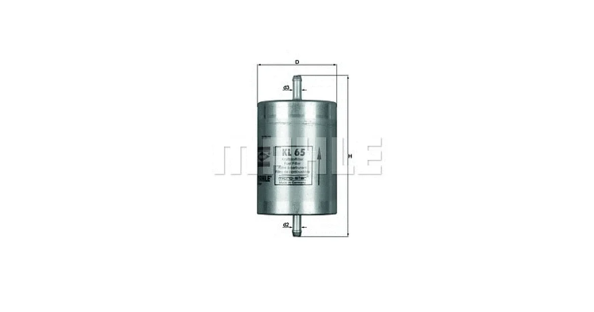 MAHLE KL 65 (KL65), Топливный фильтр