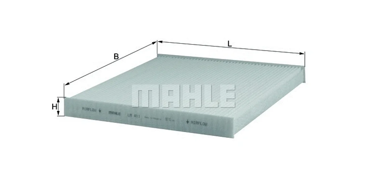 LA411 - MAHLE - Фильтр, воздух во внутренном пространстве