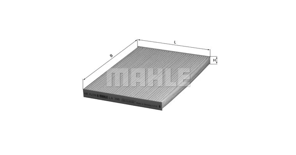 LA396 - MAHLE - Фильтр, воздух во внутренном пространстве